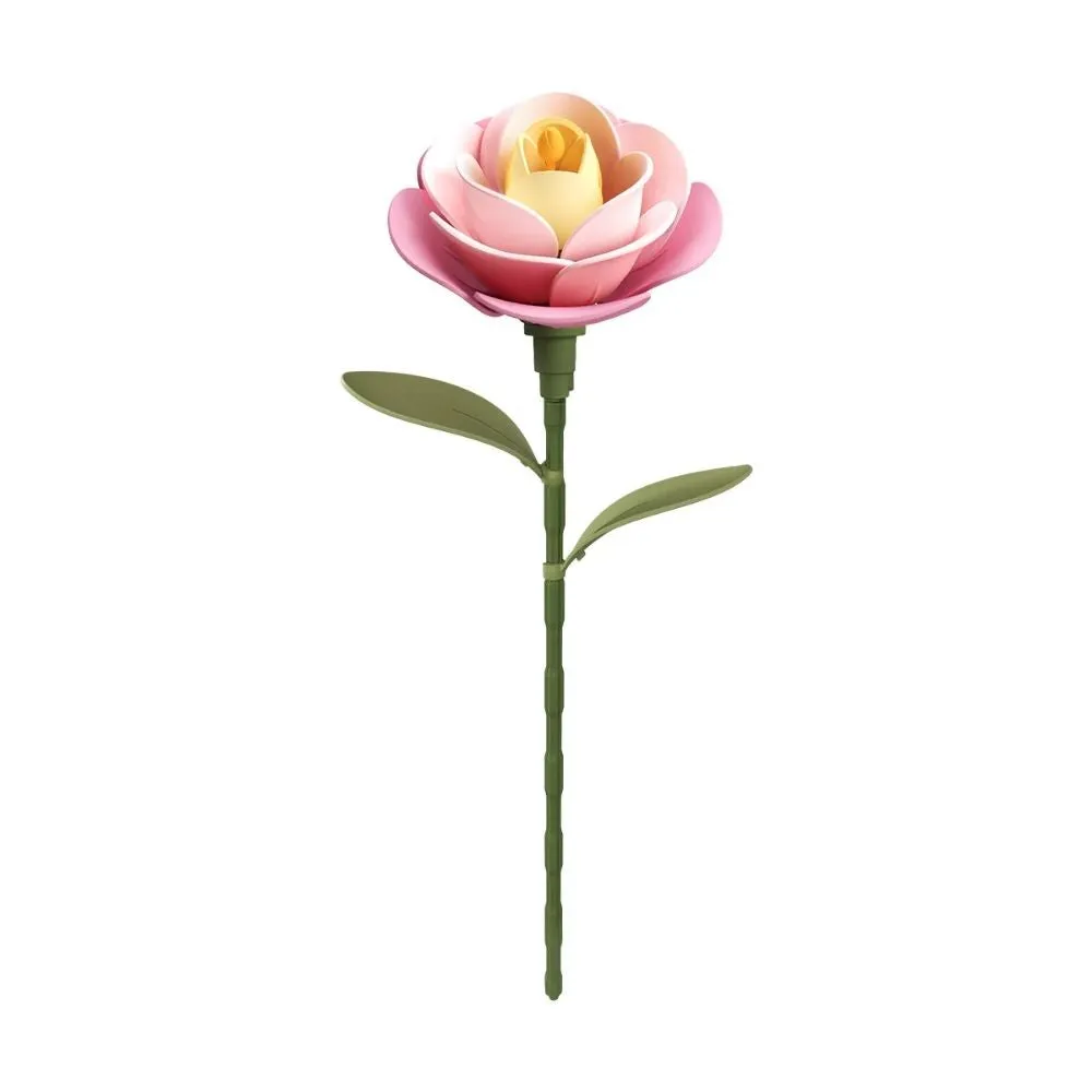 Figured'Art 3D Puzzel Roze Camelia bloem 37 stukjes