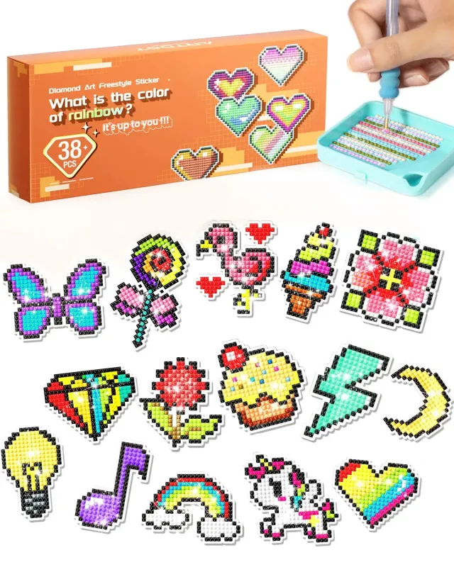 ARTDOT Freestyle Diamond Painting Stickers 38 Stuks DIY Voordeel