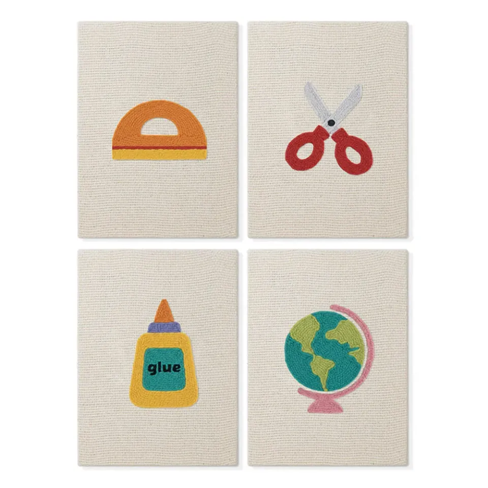 Figured'Art Creatieve Gereedschappen punch needle set 4 stuks met frames