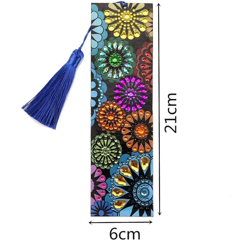 Figured'Art Mandala Bloemen Diamond Painting Bladwijzers 21x6 cm