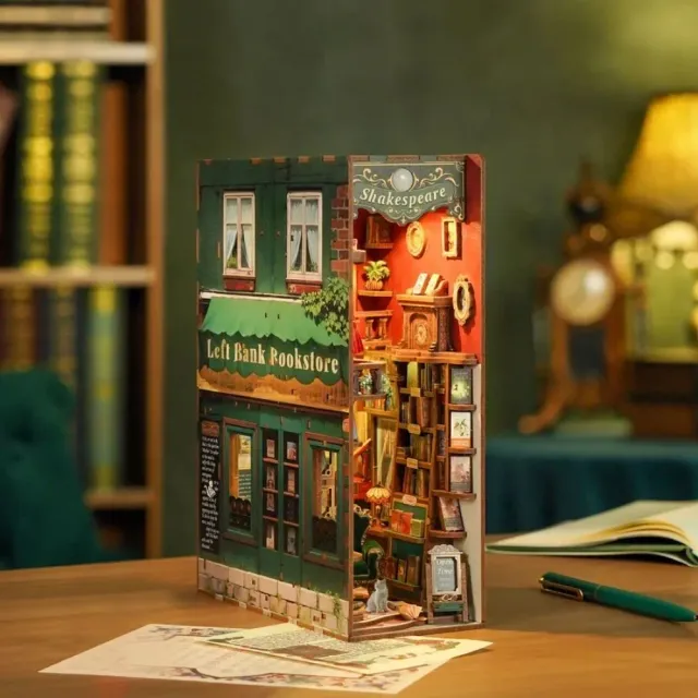 Figured'Art Book Nook Boekhandel aan de Linkeroever bouwpakket met led
