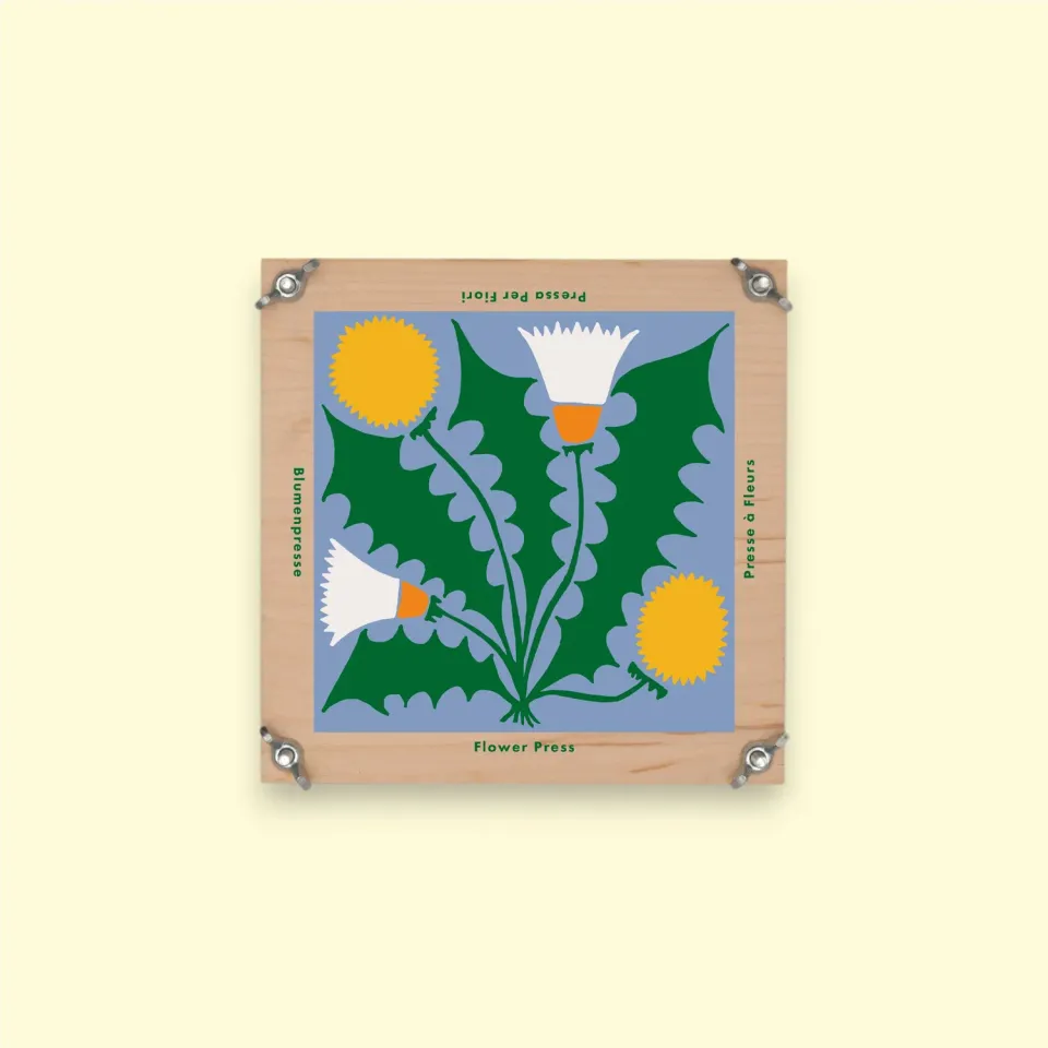 Studio Wald Dandelion bloemenpers 15x15cm esdoornfineer