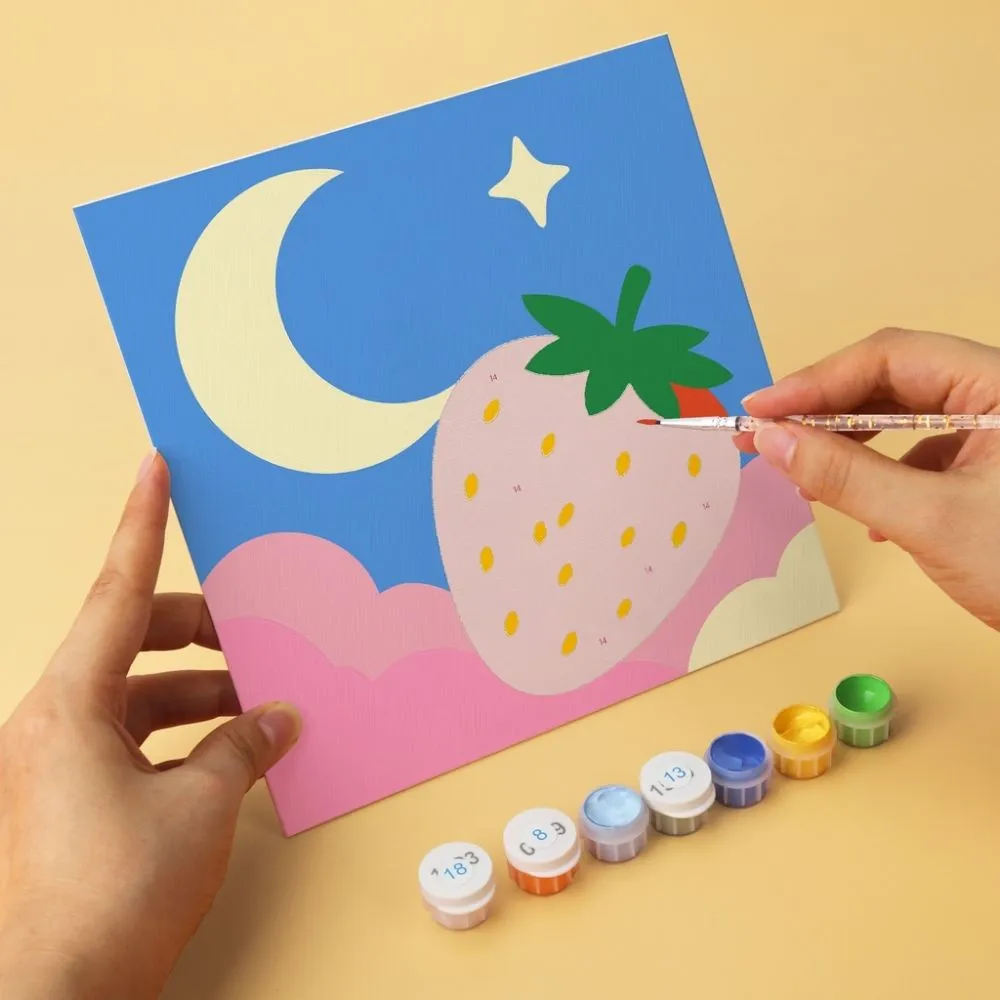 Figured'Art Fruitige Pop mini schilderen op nummer 6x20x20