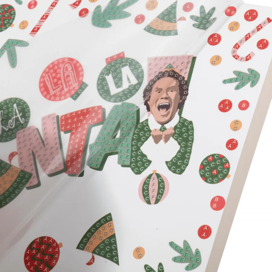 Craft Buddy Crystal Art Buddy the Elf kaartkit 18x18cm Kerst