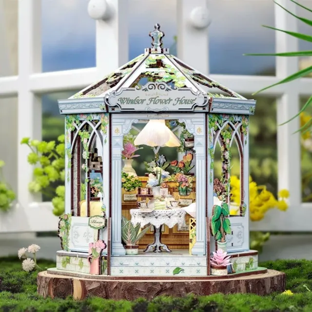 Figured'Art Windsor Bloemenhuis miniatuurhuisje bouwpakket
