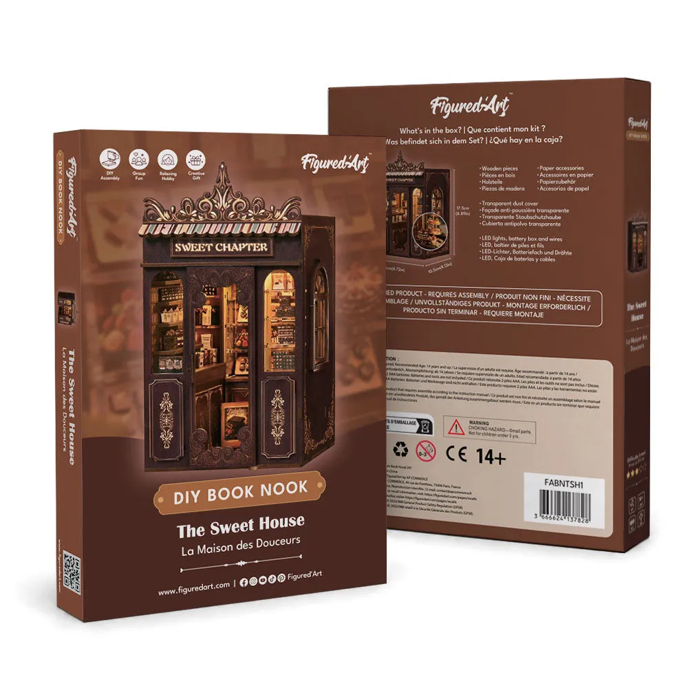 Figured'Art Het Zoete Huis book nook 189 delen met led