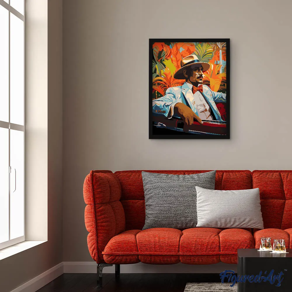 Figured'Art De Tropische Heer schilderen op nummer 40x50cm eenvoudig