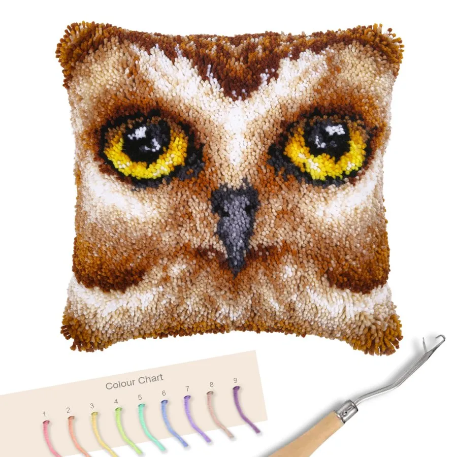 Craft Buddy Owl knoopkussen pakket 48x48 cm uil