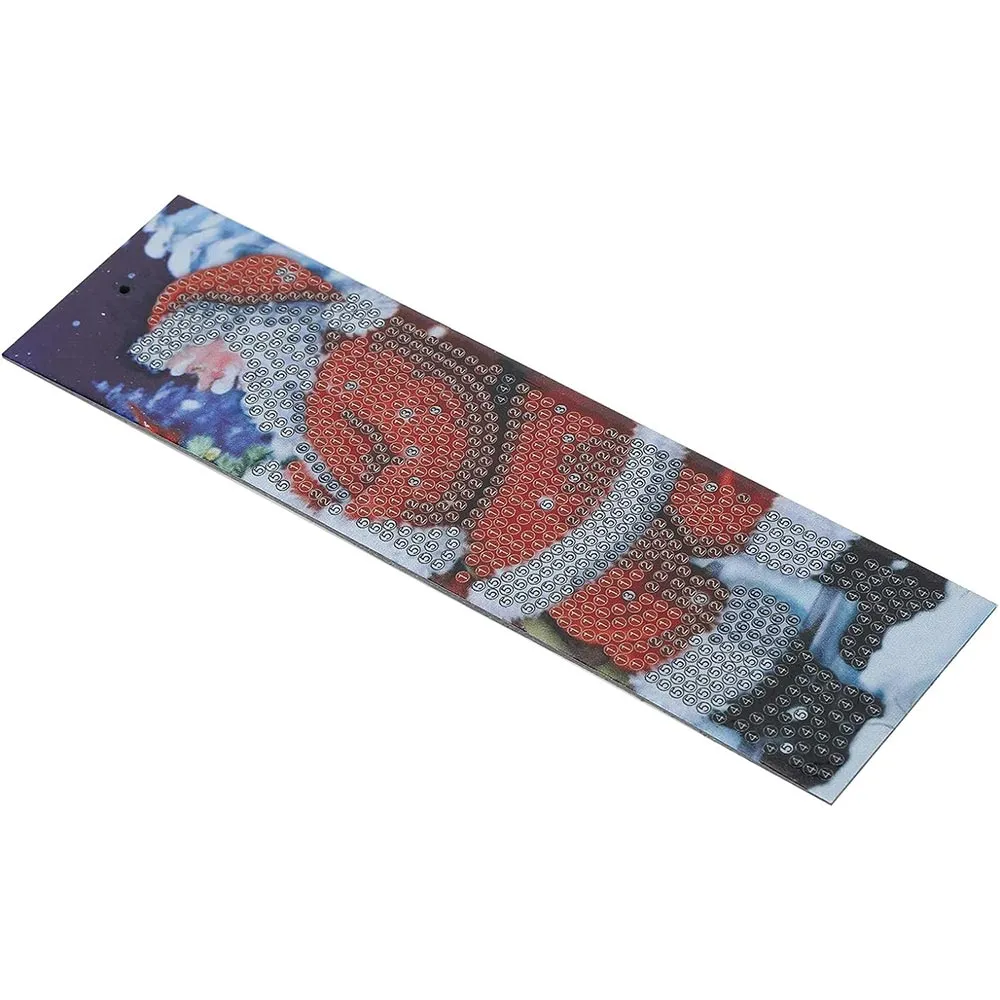 Figured'Art Kerstman diamond painting bladwijzers 21x6 cm