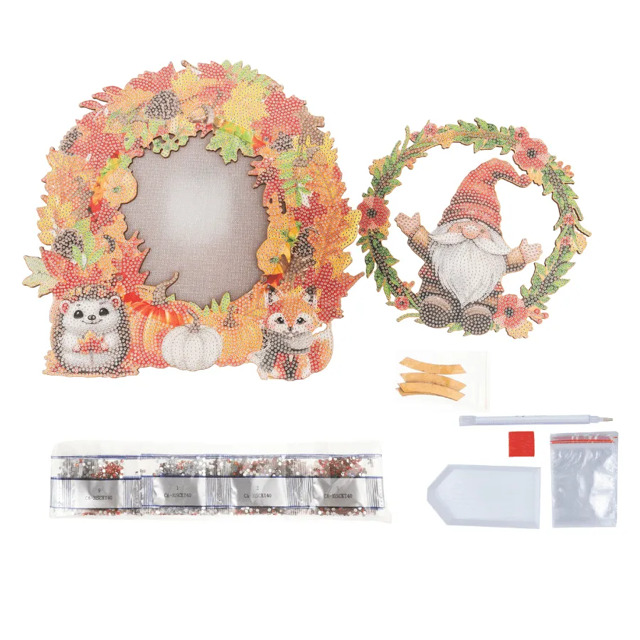 Craft Buddy Crystal Art Autumn Wreath krans LED 29 cm