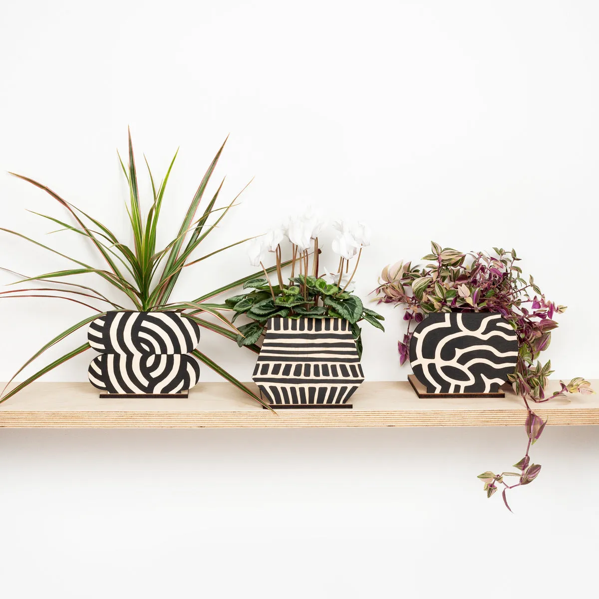Studio Wald Pot Screen Cubes pothoes hout 25 cm
