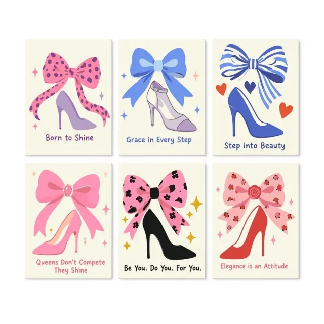 Figured'Art Mini Glamoureuze stappen schilderen op nummer 6 stuks