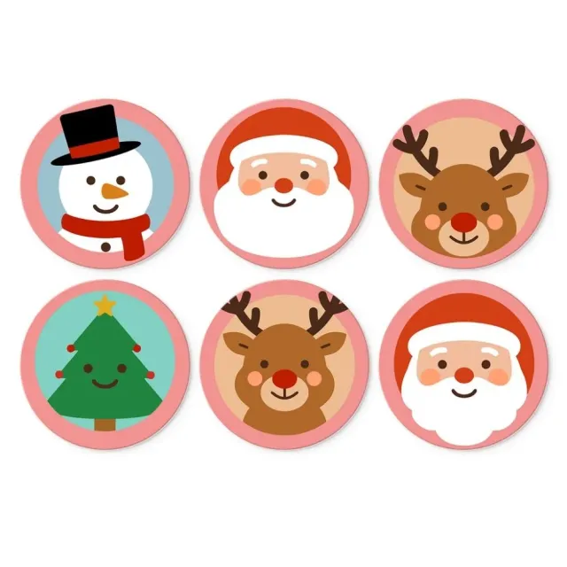 Figured'Art Mini Serie Kerst in blush schilderen op nummer 6x Ø20cm