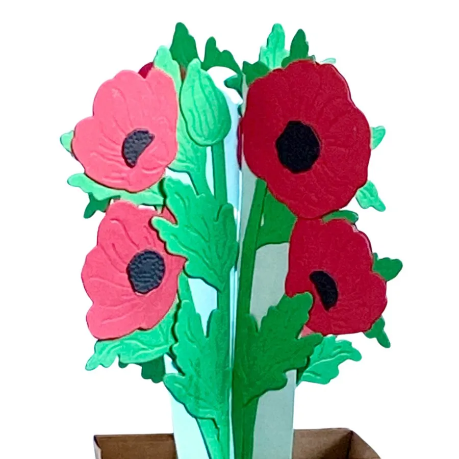 Craft Buddy Beautiful Bouquet Perfect Poppies snijmallen 18-delig