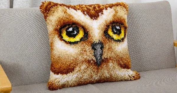Craft Buddy Owl knoopkussen pakket 48x48 cm uil