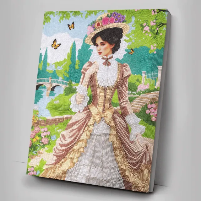Craft Buddy Crystal Art Pretty Promenade diamond painting 40x50cm pastel