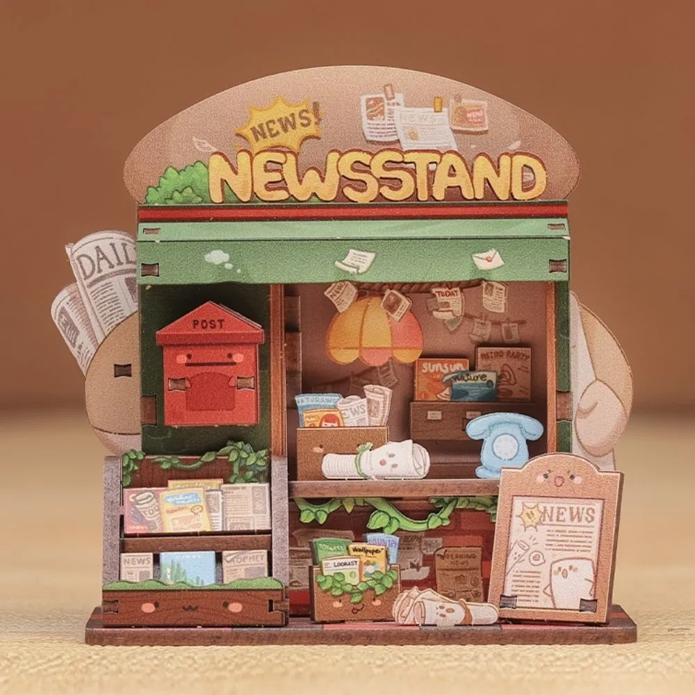 Figured'Art Kleine Krantenkiosk miniatuurhuisje 50 delen