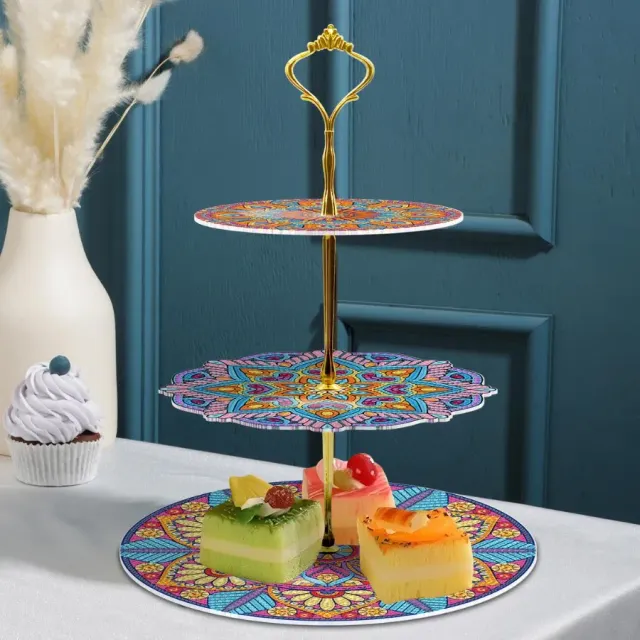 Craft Buddy Crystal Art Three Tier etagere taartstandaard 3-laags