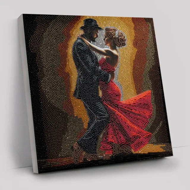 Craft Buddy Midnight Dance canvas diamond painting 30x30 danspaar