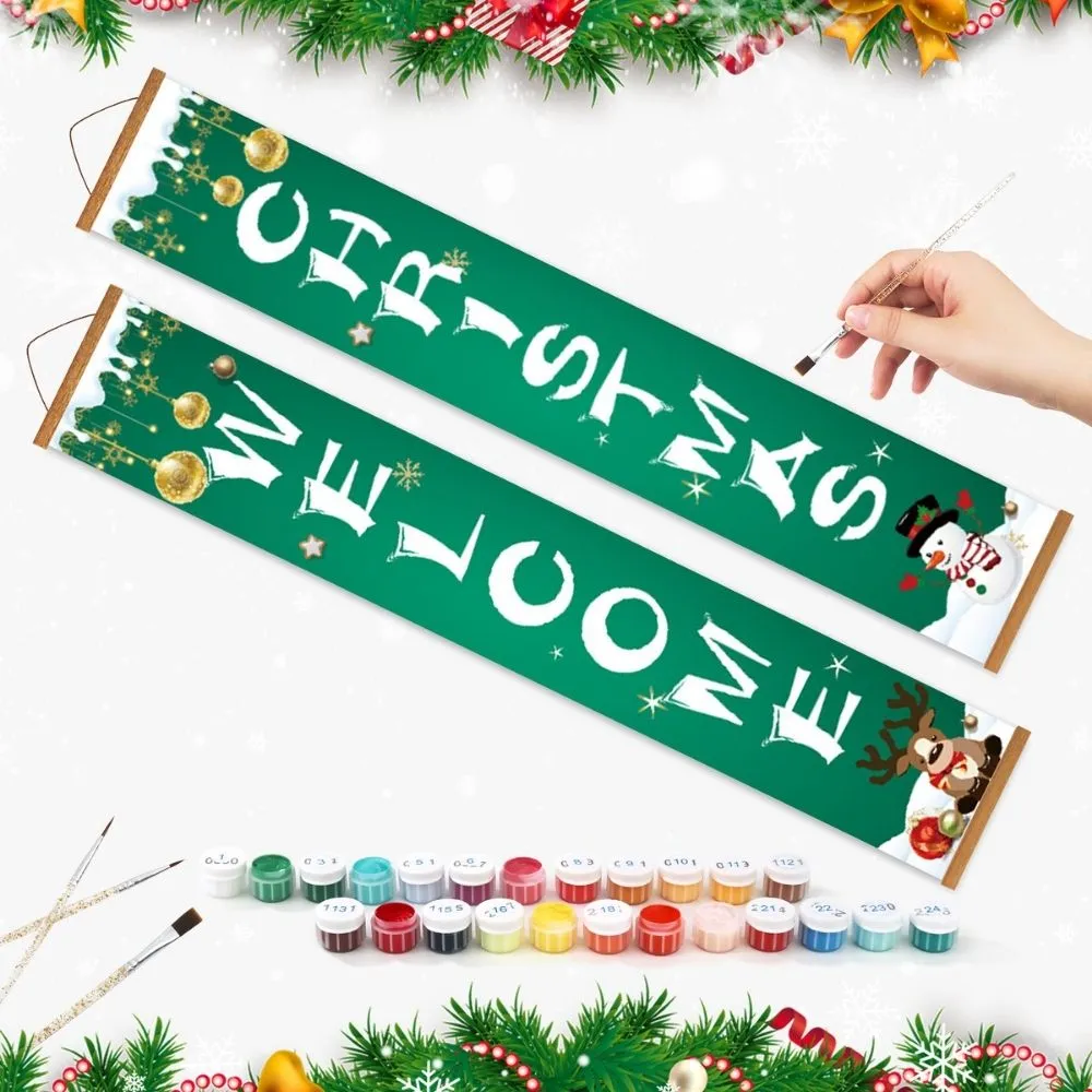 Figured'Art Seizoensvreugde deur banners schilderen op nummer 2st