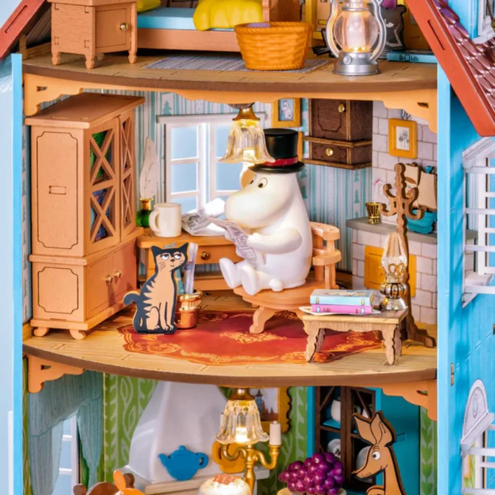 Figured'Art Moominhuis miniatuurhuisje 3D puzzel met LED 100 st