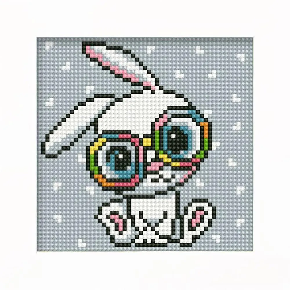 Figured'Art diamond painting met fotolijst 15x15 cm rond