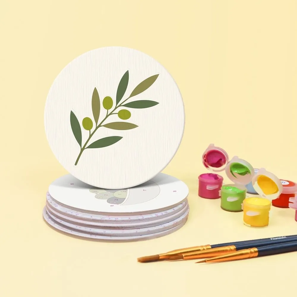 Figured'Art Mediterrane Smaken onderzetters schilderen op nummer 10 cm