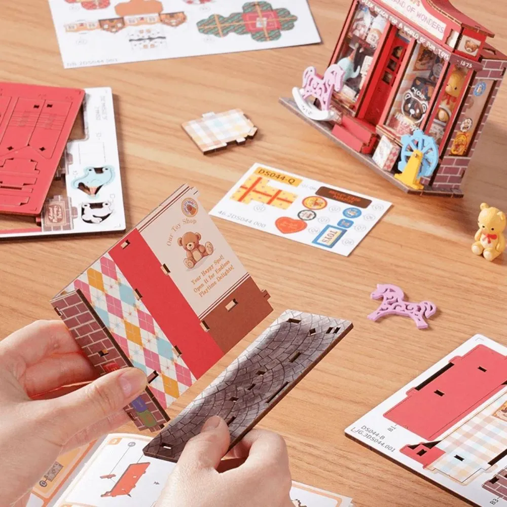 Figured'Art Whimsy Speelgoedwinkel miniatuurhuisje 3D puzzel 81 st
