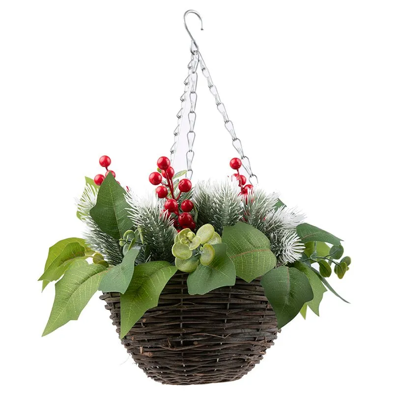Craft Buddy Forever Flowerz hanging basket winter bloemstuk