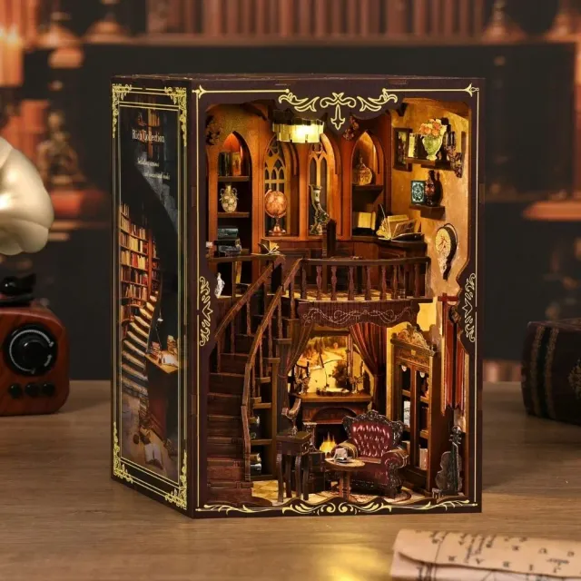 Figured'Art De Oude Bibliotheek book nook bouwpakket met led 333 stukjes