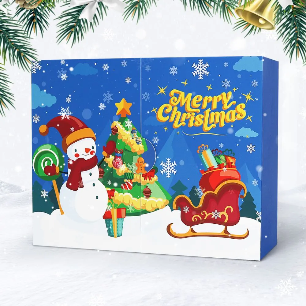 Figured'Art 12 Dagen van Glans diamond painting adventskalender blauw