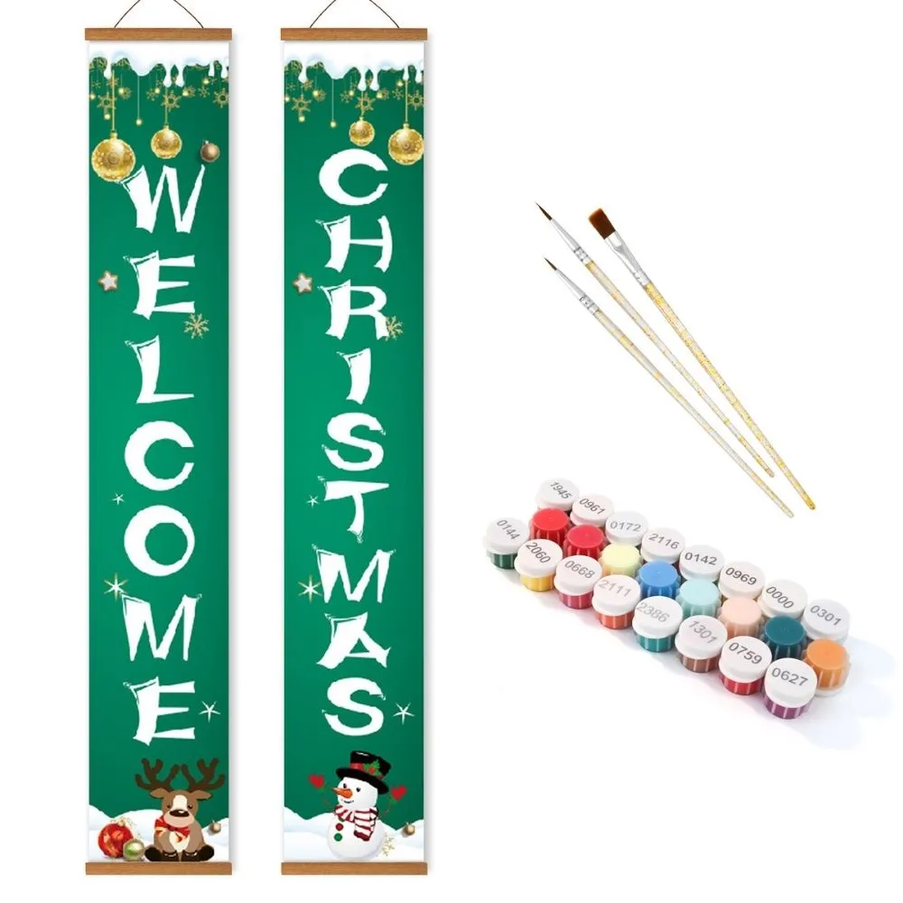 Figured'Art Seizoensvreugde deur banners schilderen op nummer 2st