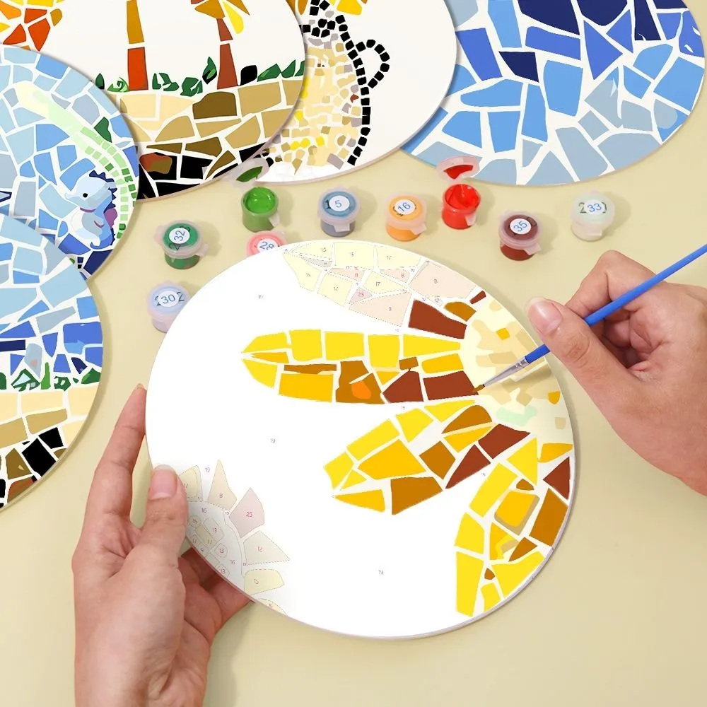 Figured'Art Kustleven placemats schilderen op nummer 20cm 6 stuks