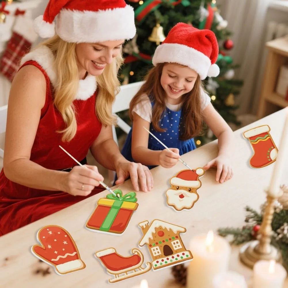 Figured'Art Vreugdevolle Iconen 1 schilderen op nummers kerst 8 stuks