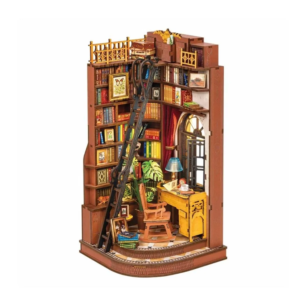 Figured'Art Book Nook Stille Hoek Studie bouwpakket 26 cm met led
