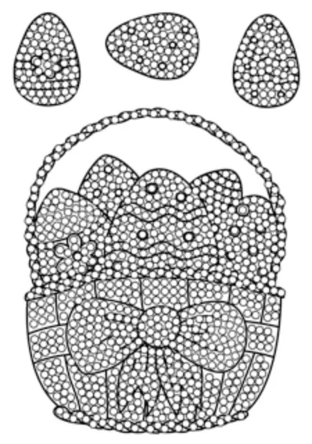 Craft Buddy Crystal Art Easter Basket stempelset A6
