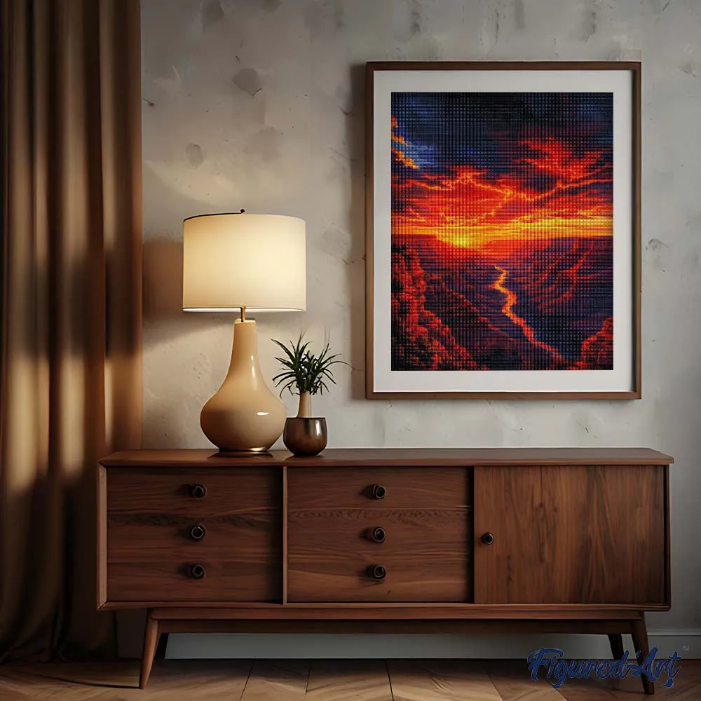 Figured'Art Grand Canyon diamond painting woestijnkliffen full drill