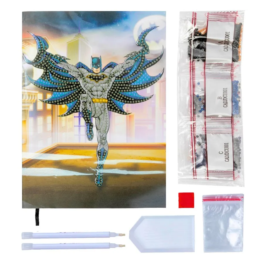 Craft Buddy Crystal Art Batman planner notebook A5 DC