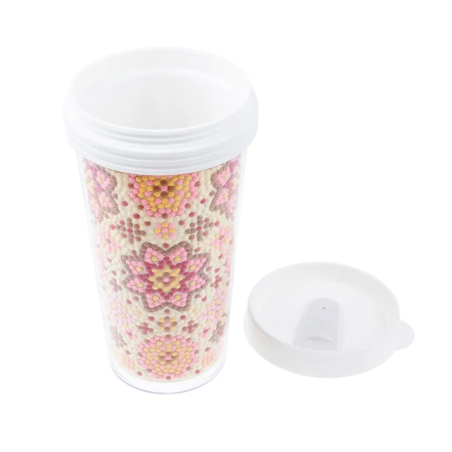 Craft Buddy Crystal Art Floral and Mandala tumbler 2-pack 470 ml