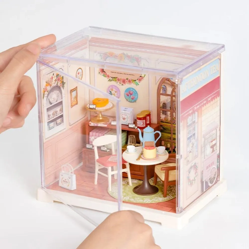 Figured'Art Honingthee-lounge miniatuurhuisje 52 stuks hout