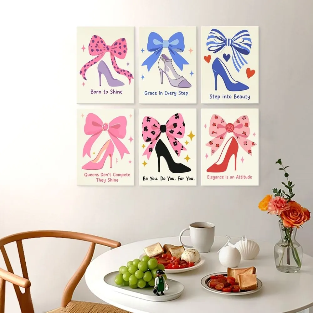Figured'Art Mini Glamoureuze stappen schilderen op nummer 6 stuks