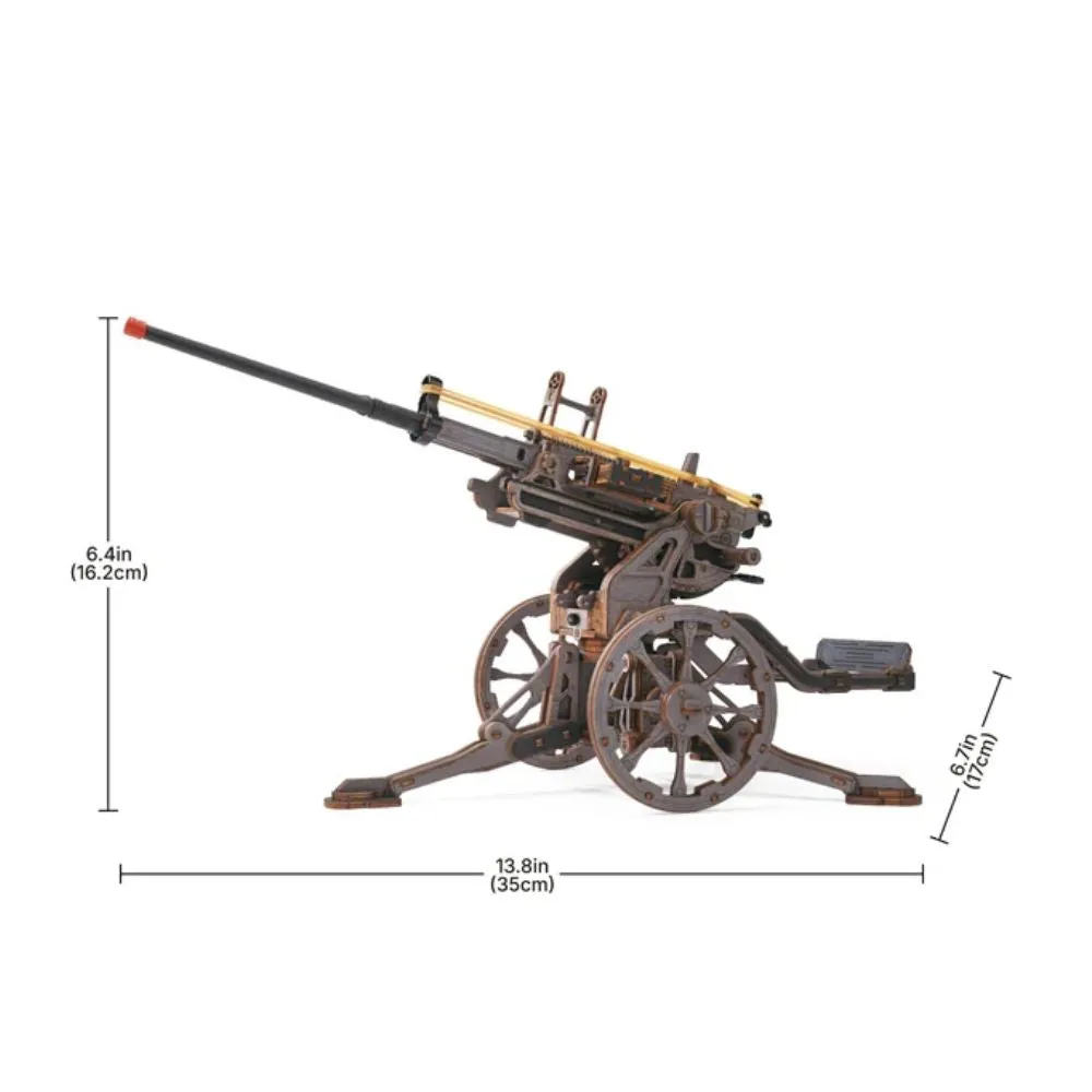 Figured'Art Luchtafweergeschut 3D puzzel hout 133 stukjes