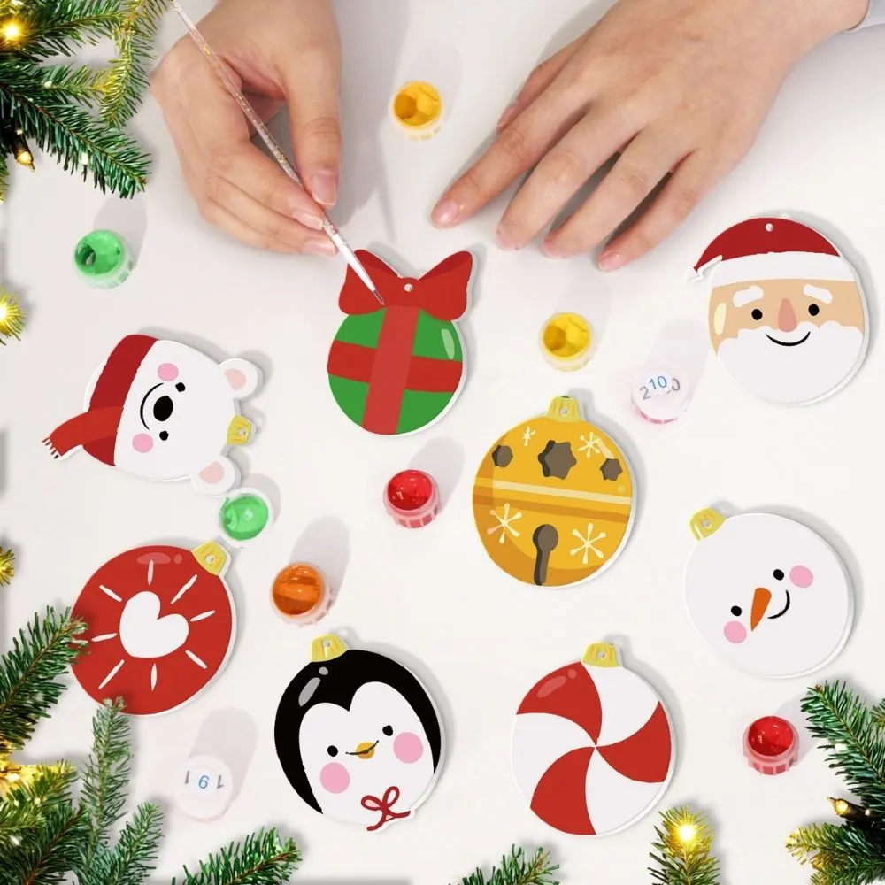 Figured'Art IJsbeer Pinguïn Kerstman kerstornamenten schilderen op nummer