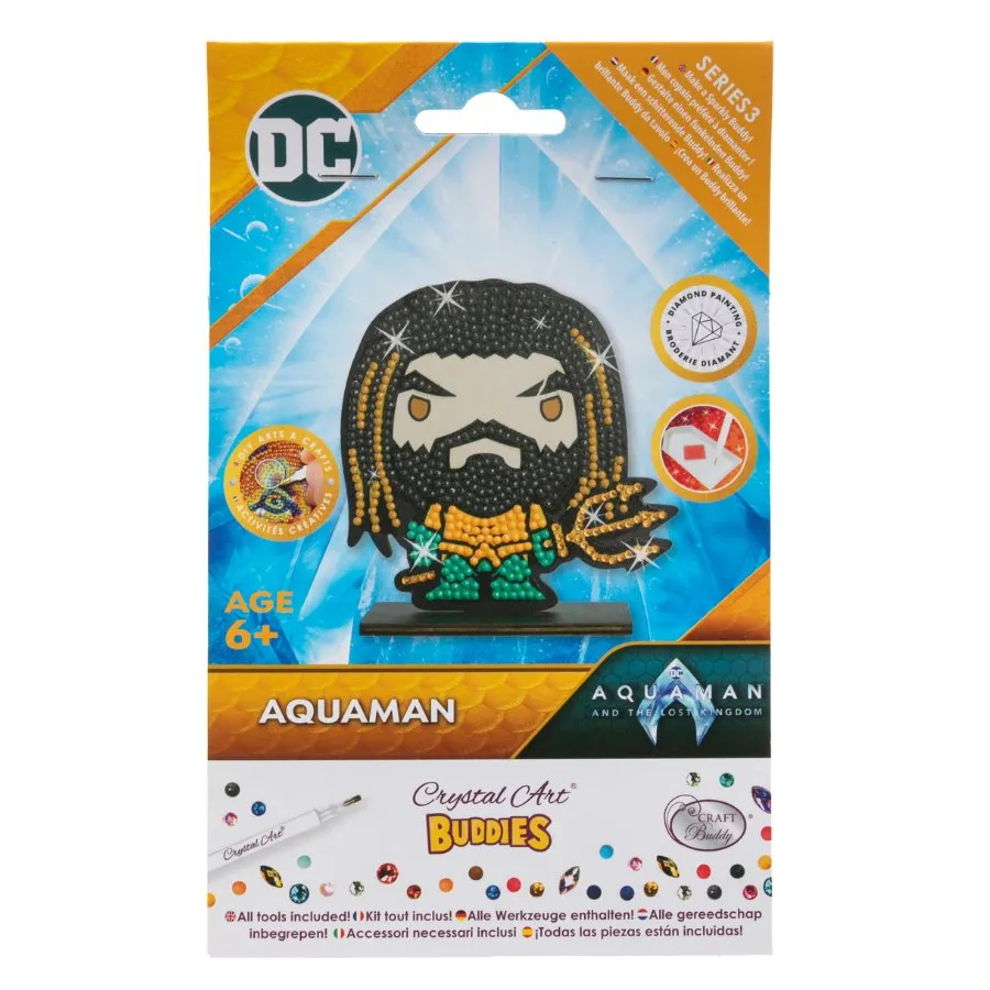 Craft Buddy Crystal Art Buddies Aquaman diamond painting figuur DC Series 3