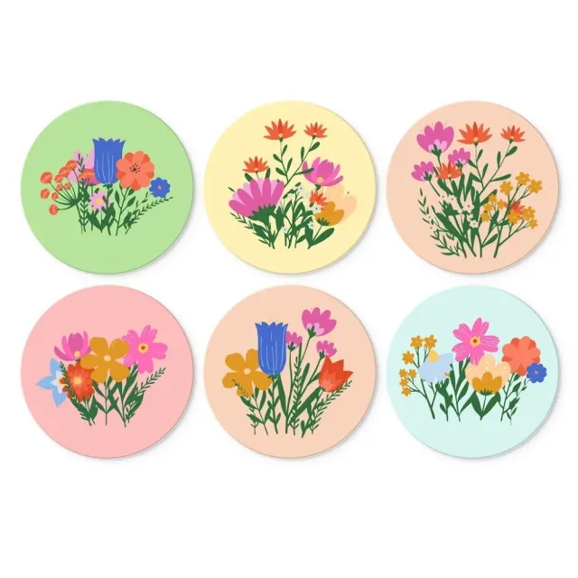 Figured'Art Mini Serie De geheime tuin schilderen op nummer Ø20cm 6 stuks