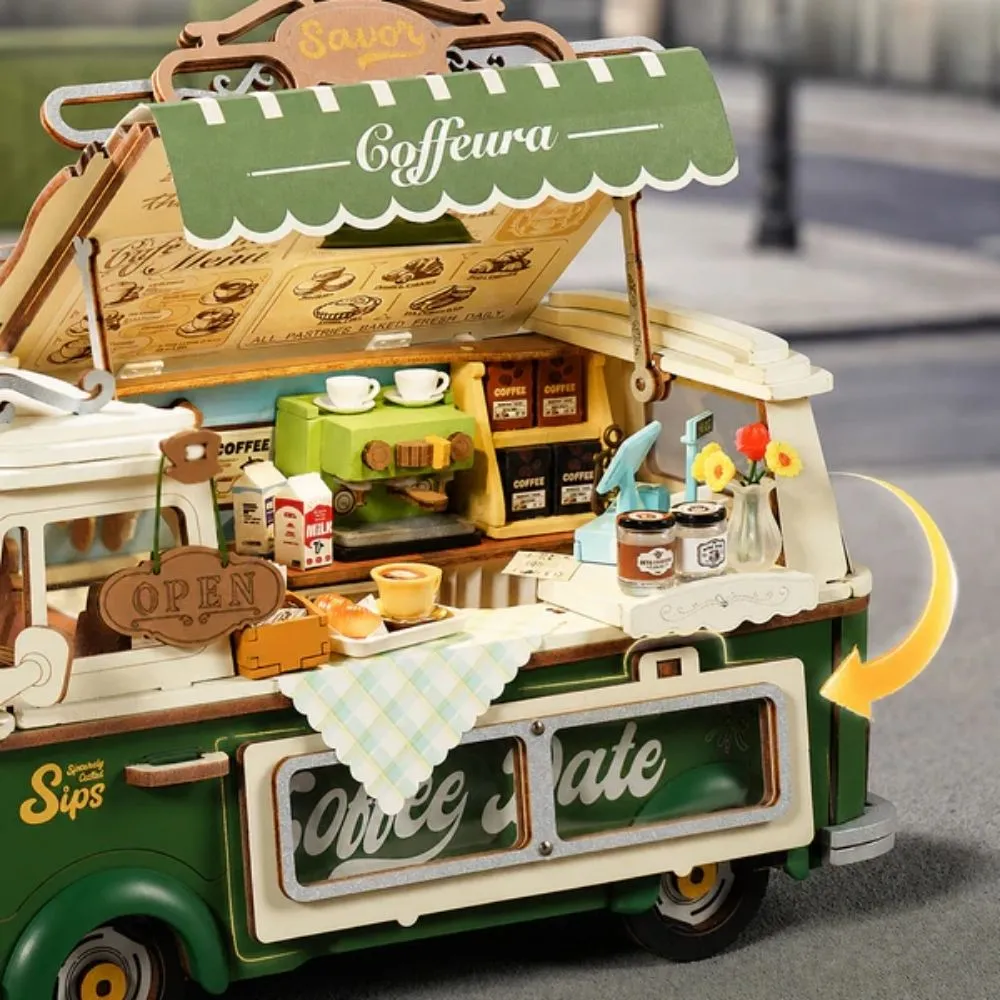 Figured'Art Leo’s Koffiewagen 3D Puzzel 189 Stukjes