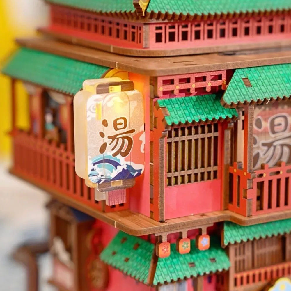 Figured'Art De Onsen-Saga 3D puzzel hout 383 stukjes met LED