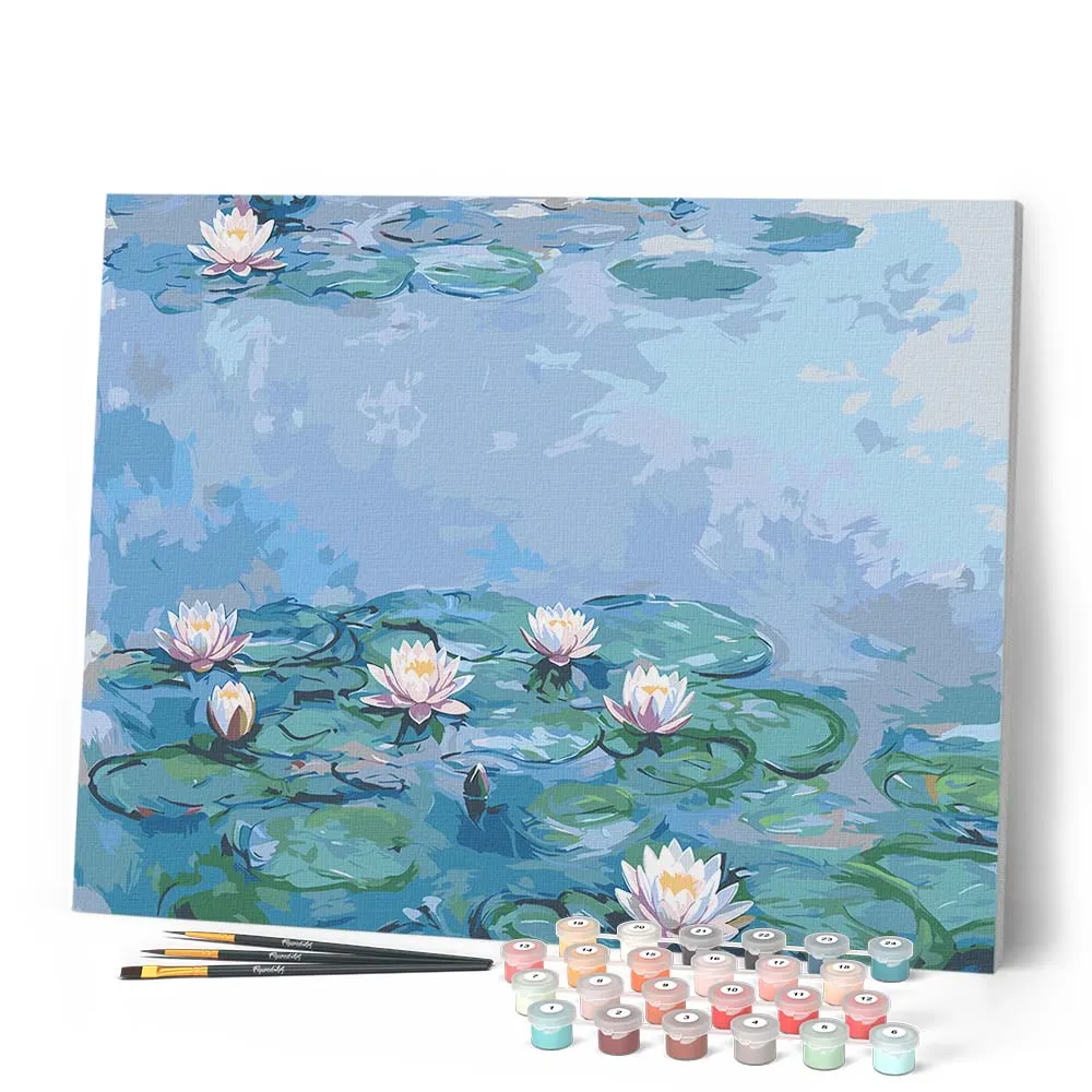 Figured'Art Waterlelies Monet schilderen op nummer 40x50 cm