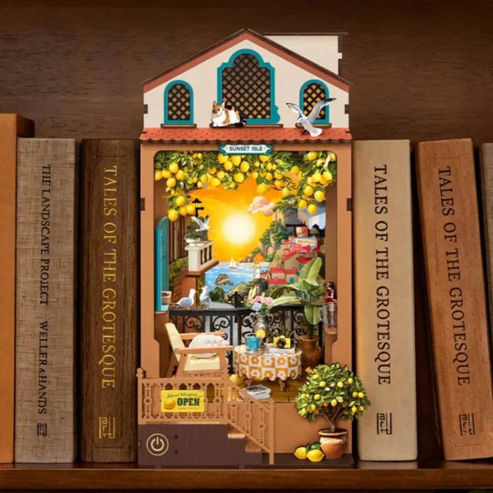 Figured'Art Zonsondergangseiland book nook 15x23,9x26,7cm 284 stuks