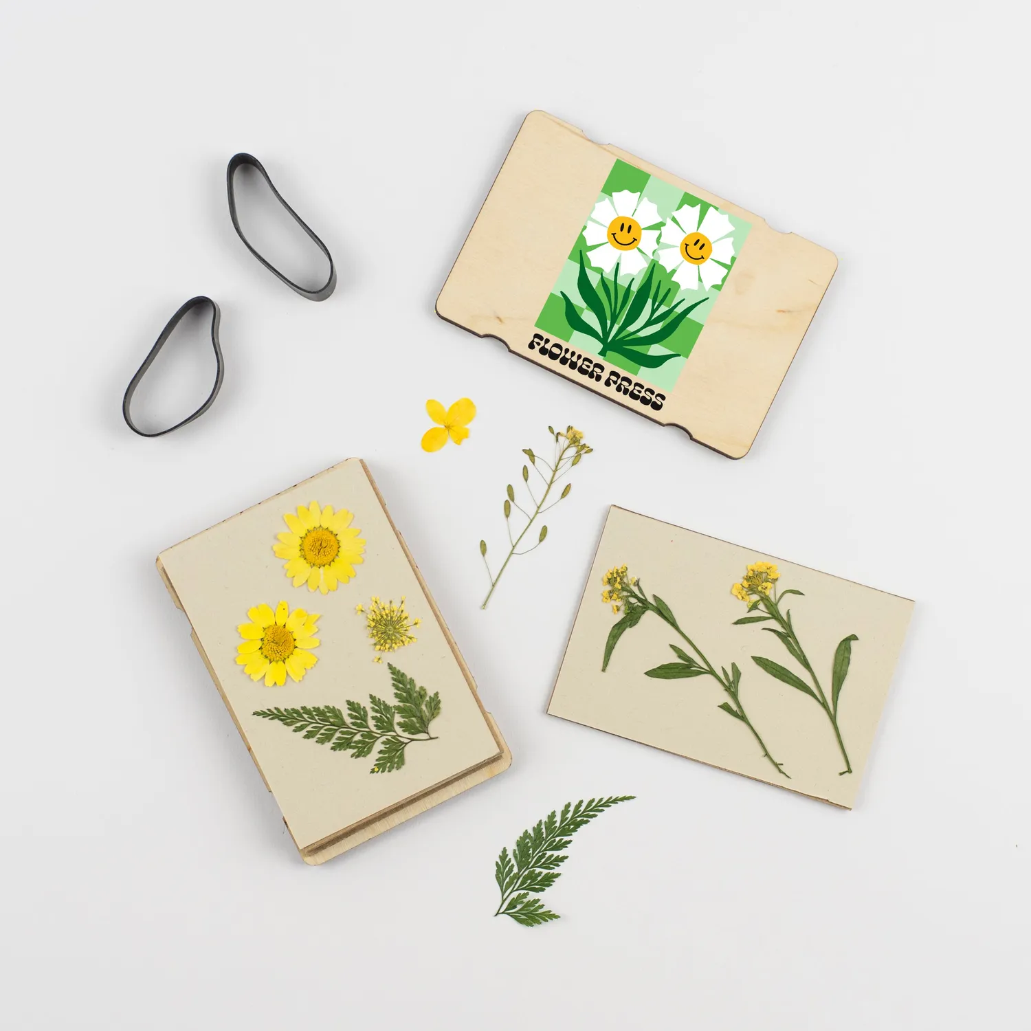Studio Wald Pocket Flower Press bloemenpers groen 12x8 cm